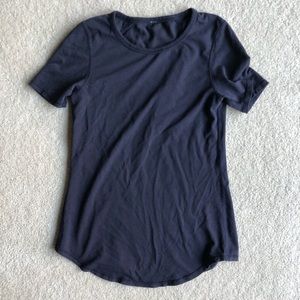 Navy Lululemon tee. Size 4